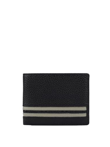 Da Milano Genuine Leather Black Bifold Mens Wallet (10510)