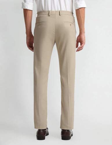 Arrow Men's Slim Pants (ARAHTR2062_Beige