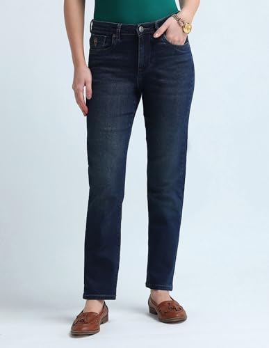 U.S. POLO ASSN. Women's Slim fit Jeans (UWAW24JEN219_Blue