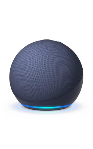 Amazon Echo Dot (5th Gen) | Smart speaker with vibrant sound, Motion Detection, Temperature Sensor, Alexa and Bluetooth| Blue