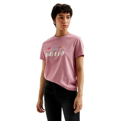 Levis Women's Printed Regular Fit T-Shirt