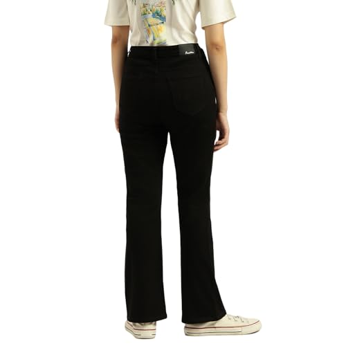 United Colors of Benetton Women's Boot-Leg Jeans (25A4RC1E805KI100_Black