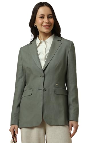 Allen Solly Women's Blazer (AHBZARGH399136_Olive