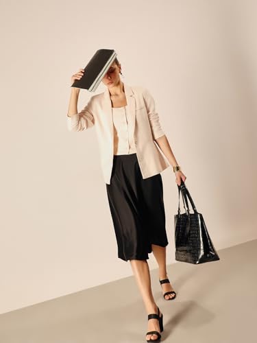 VERO MODA Women's Flared High-Rise Black Skirt