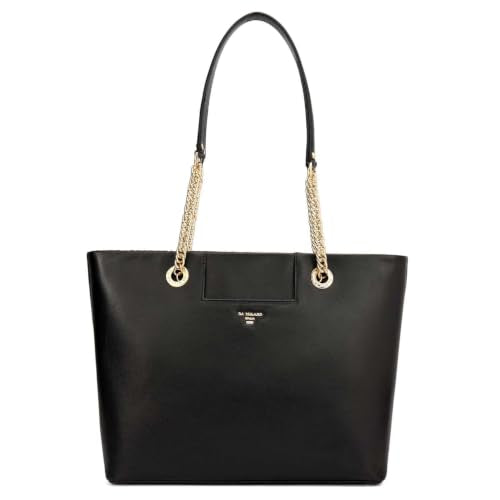 Da Milano Leather Shoulder Bag for Women - Black (LB-02240)