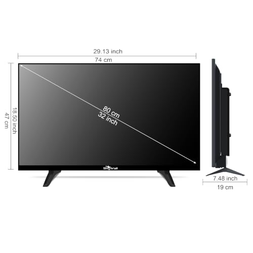 Skywall 80 cm (32 inches) HD Ready Smart QLED TV 32SWVS (Black)