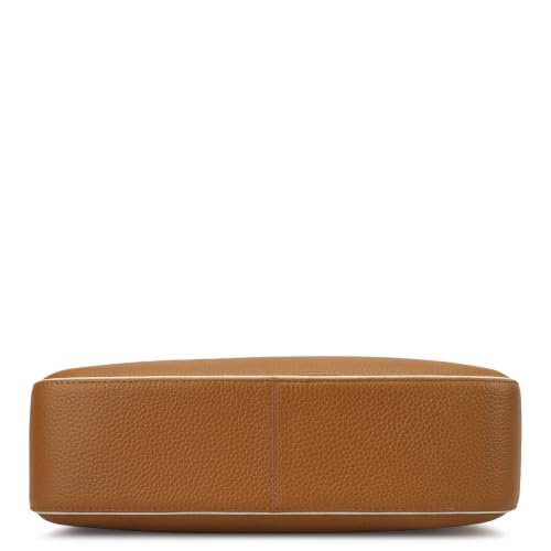 Da Milano Leather Bowler for Women - Mocha Brown (LB-01285A)