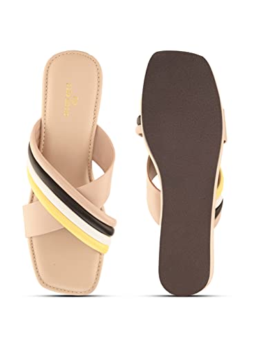 pelle albero Beige Wedges For Women (PA-AG-2301)