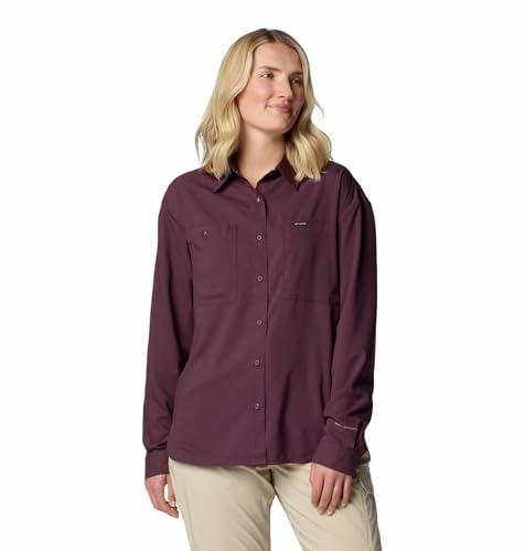 Columbia Womens Silver Ridge Utility Long Sleeve Shirt, Moonvista, S