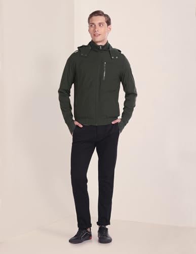 U.S. Polo Assn. Men's A-Line Coat (USJCK0409_Olive