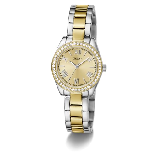 GUESS Mini Luna Champagne Round Dial Analog Women's Watch - GW0841L2