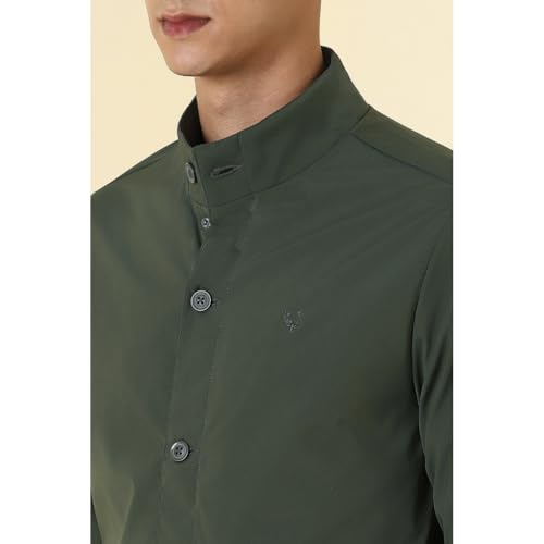 Allen Solly Men High neck solid bomber jacket