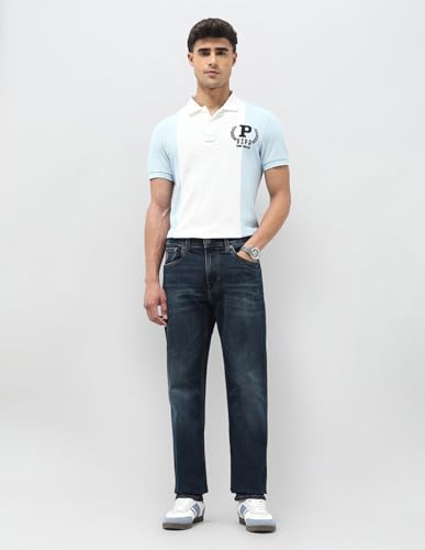 U.S. Polo Assn. Denim Co. Men's Harold Slim Straight Fit Blue Jeans (UDJEN1884_Blue_40)