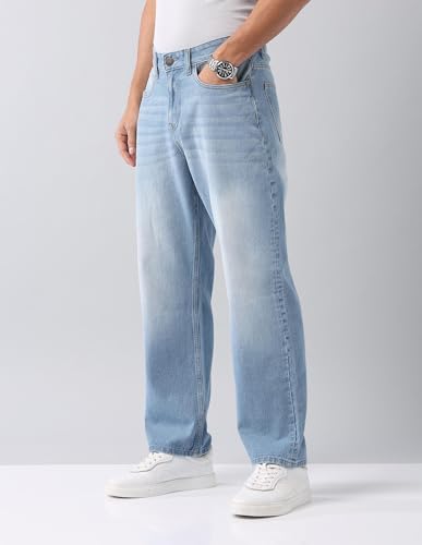 AD by Arvind Indigo Baggy Fit Mid Rise Jeans