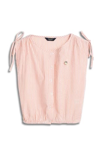 Allen Solly Girls Peach Stripe Casual Top