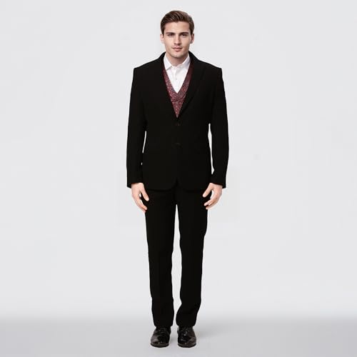 Raymond Ethnix Mens Black 3-Piece Suit