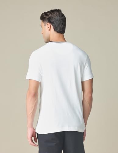 U.S. POLO ASSN. Denim Co. Men's Muscle Fit Typographic Printed T-Shirt (UDTSHOE0161_White_L)