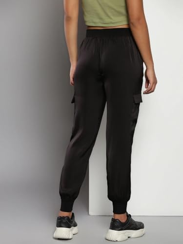 Calvin Klein Jeans Regular Fit Checks Mid Rise Trouser Black