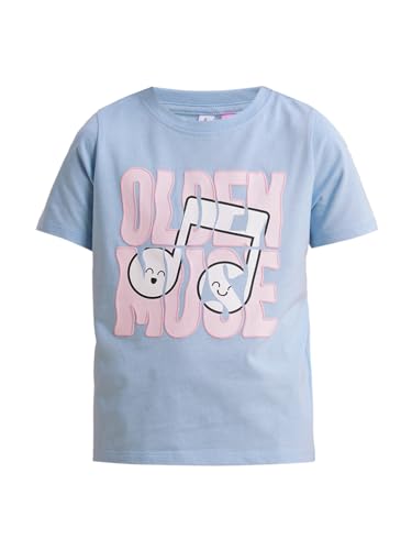 VERO MODA Girl's Regular Fit Light Blue T-Shirt