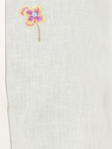 Max Women Embroidered Shirt(White_S)