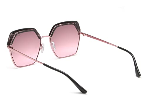 IDEE_Hexagon_Metal_Women_UV Protected_Full Rim_SUNGLASS