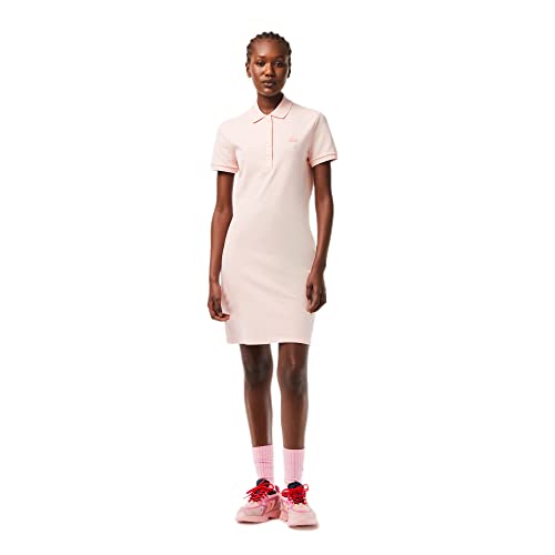 Lacoste Women's Knee Length Casual Dress (EF547302K_Pink_S)