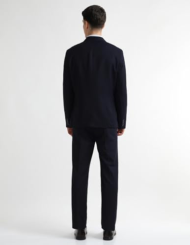 Arrow Men's Tailored Fit Three Piece Suit (ARAISU5603_Blue_36)