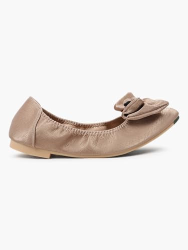 KLAUR MELBOURNE Women’s Classic Loafers – Elegant Square Toe Slip-On Dress Shoes with Gold Buckle