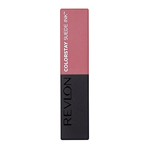 REVLON Lipstick, ColorStay Suede Ink, Built-in Primer, Infused with Vitamin E, Waterproof, Smudgeproof, Matte Color, 008 That Girl (Pack of 1)