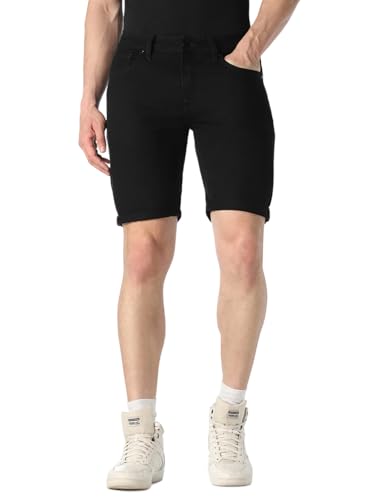 Jack & Jones 5 Pocket Black Denim Shorts