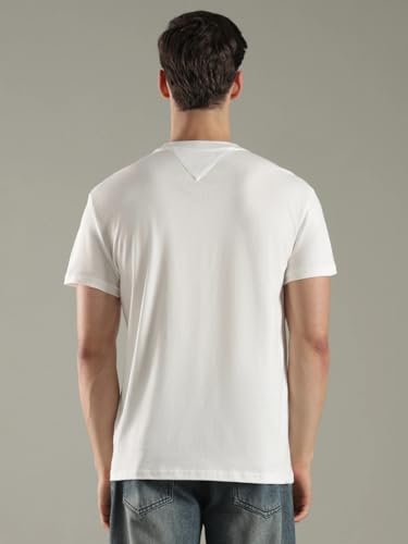 Typographic Regular Fit Cotton T-Shirt White