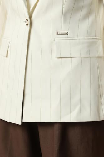 Allen Solly Women's Blazer (AHBZERGPB41125_Cream