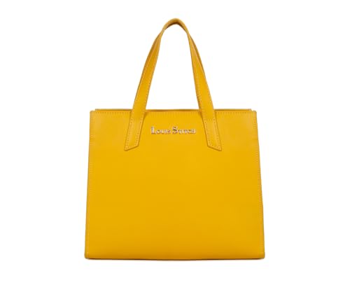 LOUIS STITCH Stylish Yellow Handbag for Women | Ladies Satchel Handbag for Travel, Office, College | LDB-VF1039-HBYL