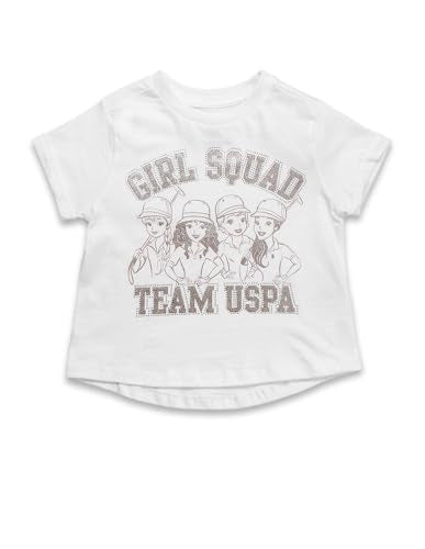 U.S. POLO ASSN. Girl Squad Pure Cotton T-Shirt (UGTSH0446_White_13-14Y)