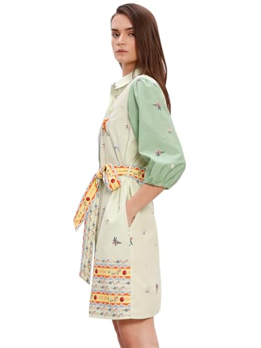 VERO MODA Women's A-Line Green Dress