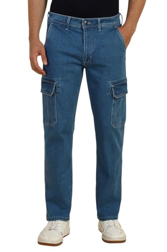Allen Solly Men's Regular Jeans (ALDNACLF366066_Blue