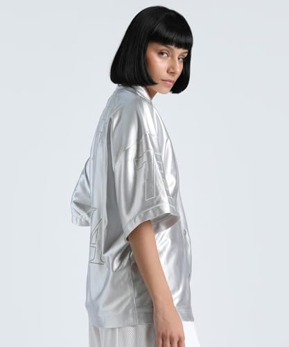 Puma Women's Oversized Fit Tees (630799_Feather Gray