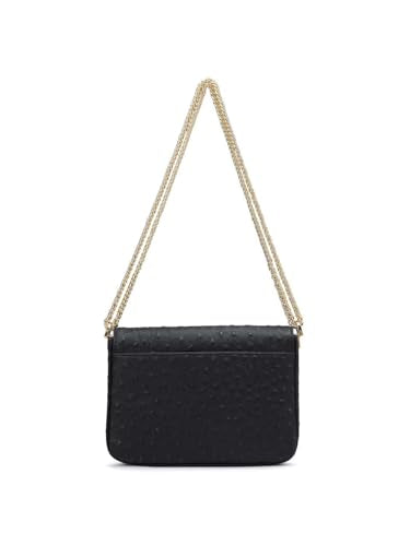 Da Milano Genuine Leather Black Shoulder Bag (00300B) (Small)