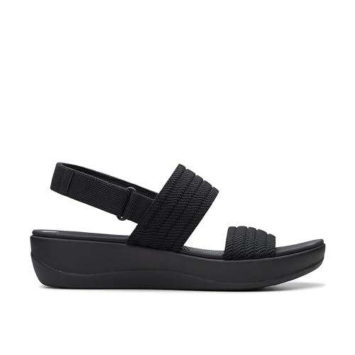 Clarks womens Arla Stroll, Black Textile, 6.5 UK
