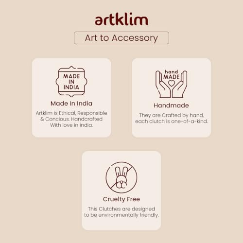 Artklim Light Purple Based Sequins And Threadwork Embroidery Clutch Bag for Women
