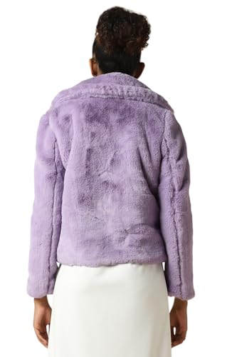 Allen Solly Women's A-Line Coat (AHJKCRGFN03945_Purple