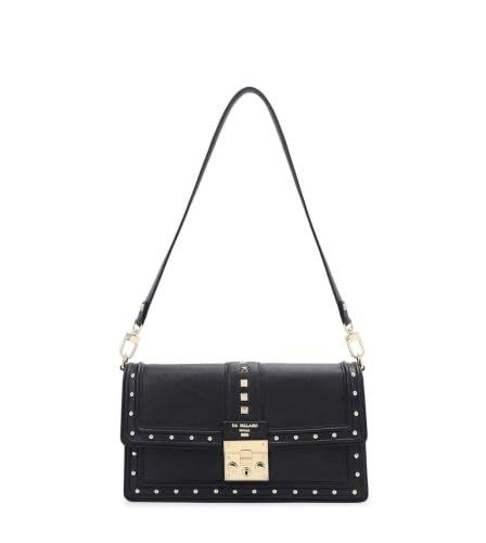 Da Milano Leather Shoulder Bag for Women - Black (LB-01193OL)