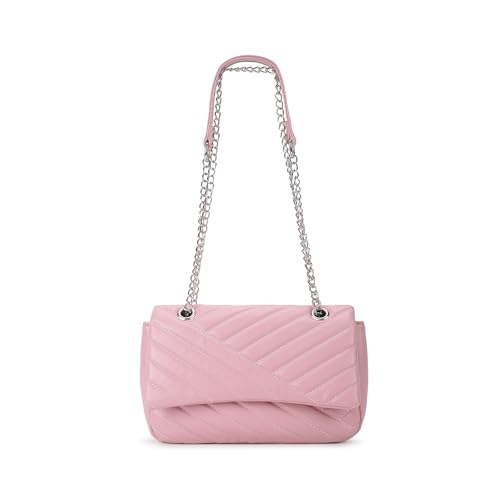Fastrack Casual Sling Bag with Magnetic Button for Girls, Medium Size with Internal Zipper, Made with High-Quality Faux Leather, Versatile and Durable Design
