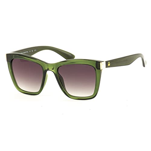 UNITED COLORS OF BENETTON brown lens with gradiant square sunglass full rim green frame