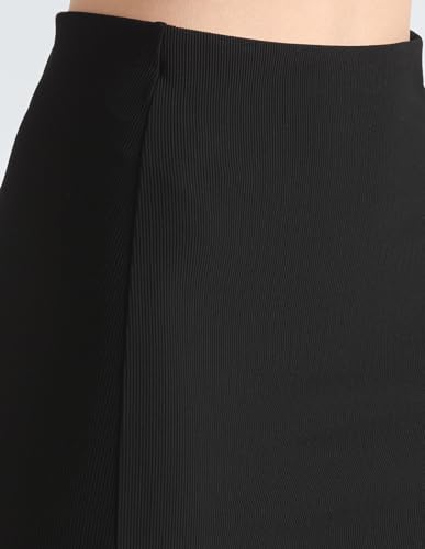 Calvin Klein Nylon Western Skirt Black