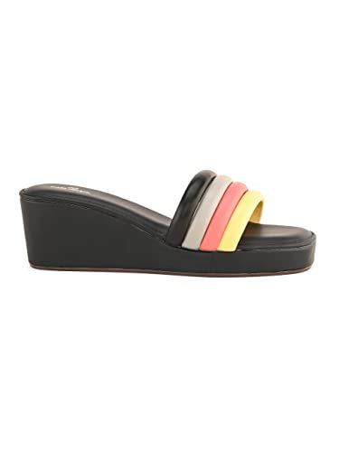 pelle albero Black Wedges For Women (PA-AG-2306)