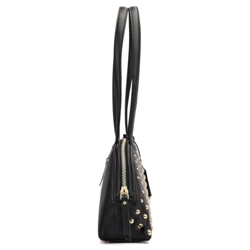 Da Milano Leather Book Tote for Women - Beige & Espresso (LB-02580)