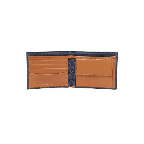Tommy Hilfiger Mens Leather 1 Fold Wallet (Navy_Free Size)