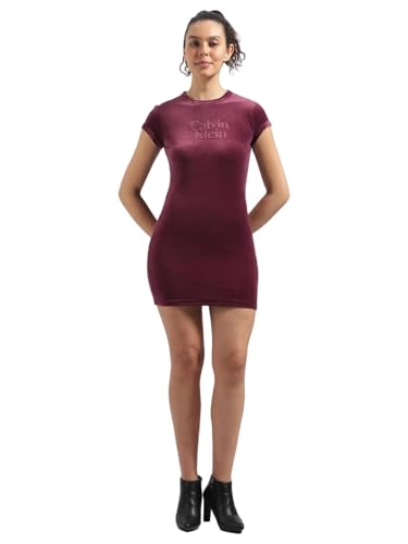Cotton Crew Neck Bodycon Dress