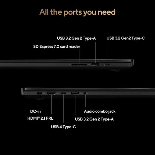 ASUS ProArt P16 OLED (2025), AMD Ryzen AI 9 HX 370, RTX 5080-16GB,64GB RAM, 2TB SSD, 16"/40.64cm Touchscreen, 4K, 120Hz,Windows 11,M365 Basic (1Year)*/Office 2024, Nano Black, 1.95Kg,H7606WW-SE023WS